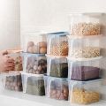 Transparent Food Storage Box Kitchen Refrigerator Storage Boxes with Lid Handle Grains Beans Storage Organizer Food Containers. 