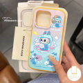 Fashion and Trendy Supermarket Cute Cartoon Shell Labubu Soft Phone Case Compatible for IPhone 11 16 15 13 14 Pro Max 14 15 16 Plus Luxury Cover. 