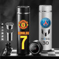 304 stainless steel smart thermos cup football fan sports water cup man c Ronaldo Messi Neymar Barcelona Real Madrid cup. 