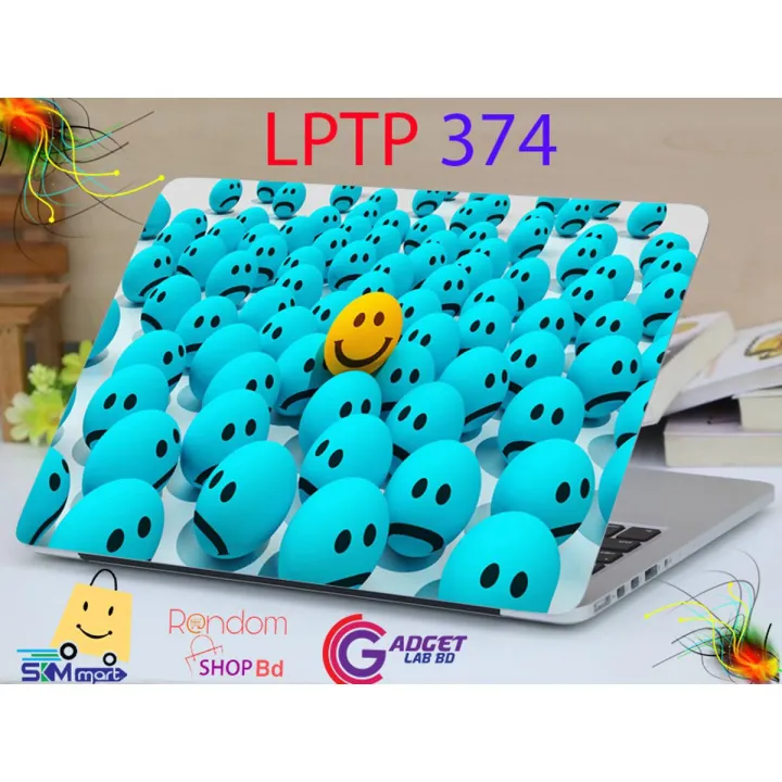 LPTP%20-%20374%20Emoji%20Laptop%20Sticker%20Laptop%20Skin%20Sticker%20&%20Laptop%20Skin%20for%20laptop%20Back%20Side%20Decoration%20-%20Image%202