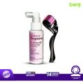 Female Minoxidil Rogaine Topical Solution Hair Regrowth Treatment 2% Minoxidil for Women - 60 ml 30 Days Supply with Derma Roller Combo - MNXWC. 
