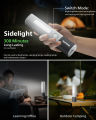 PHILIPS Torch Light Zoomable, 1200mAh Handheld Flashlight Rechargeable, 200 Lumens, Portable Led Flash Light for Home, Camping, Hiking, Emergency.