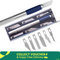 Precision Hobby Knife, Stainless Steel Cutter Craft Knive 7 PCS Set. 