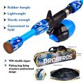 PROBEROS Offshore Angling Gear Suit Retractable Fishing Rod Fishing Reel Fishing Tools Kit - blue. 