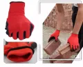 Nylon Rubber coated Hand Gloves for Industrial , Household, Bike Riding Hand Gloves 6 pair.