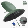 16K Double Bones Large Umbrella Men Womens Windproof Compact Umbrellas Automatic Fold Business Luxury Sun Rain Umbrella Travel.