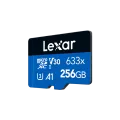 Lexar 256GB High-Performance Class 10 633x microSDHC/microSDXC Card U3 A1 UHS-I V30 4K UHD BLUE Series Micro SD Card. 