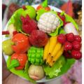 Artificial Handmade Fruits Plate Showpiece. 