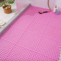 4pcs Bathroom non-slip mat stitching floor mat toilet shower room foot mat waterproof mat. 