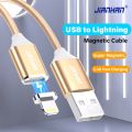 JianHan Magnetic Charging Cable for Lightning 1m Fast Charge Magnet Charger Cable for iPhone 12 11 Pro XS Max X XR 8 7 6 6S Plus. 