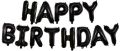 Happy Birthday Foil Balloon - Black.