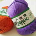 High quality soft and smooth natural bamboo cotton hand woven yarn, baby cotton crochet knitted fabric. 