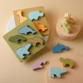 Silicone Teether Baby Stacking Teething Toy Soft Building Stacker Block Platter Teether Montessori Category Nesting Stacking Toy. 