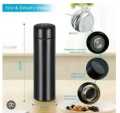 Smart LED Temperature Display Thermos Flask 500ml | Touch Screen Temperature Bottle | Leak Proof Thermal Flask – Double Wall Stainless Steel Insulated Water Bottle for Hot & Cold Drinks | Vacuum Office & Travel Coffee, Tea, and Water Mug.