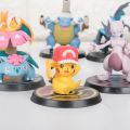 Pokemon Action Figures Mewtwo Pikachu Toy Base Charizard Blastoise Venusaur PVC Model Toys for Children Gift KEEMEEUYZO. 