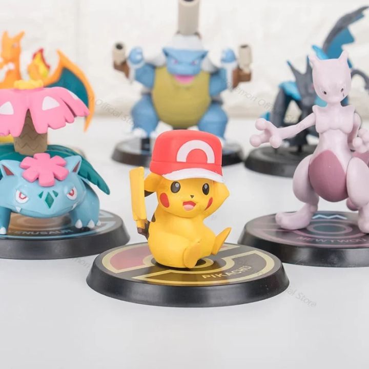 Pokemon%20Action%20Figures%20Mewtwo%20Pikachu%20Toy%20Base%20Charizard%20Blastoise%20Venusaur%20PVC%20Model%20Toys%20for%20Children%20Gift%20KEEMEEUYZO%20-%20Image%203