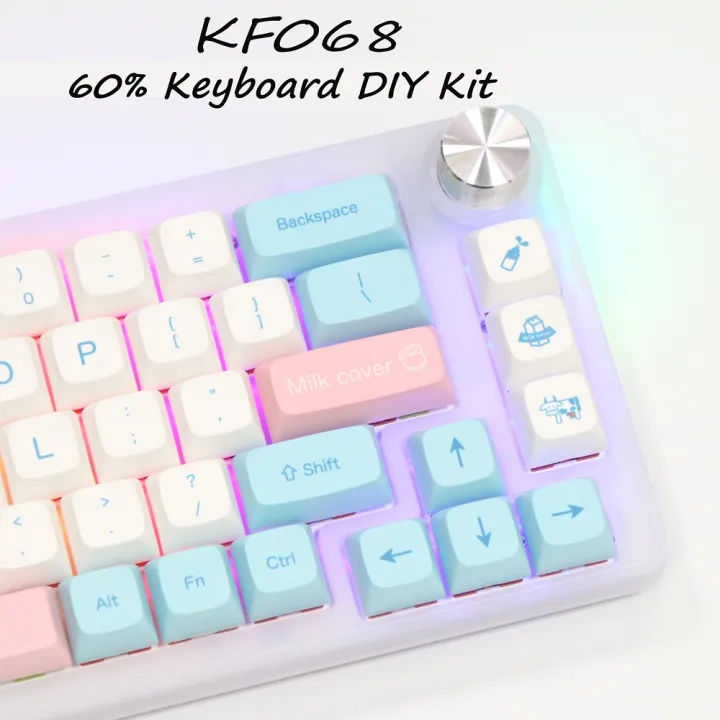 Kit 68 Keyboard Top KF068 TM680 Mechanical Keyboard Kit Hot Swap Customized Knob 68Keys ...