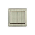 Wener Brushed Steel Series 16A One Gang Two Way Electrical Wall Switch Socket 1Gang.