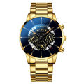 New GENEVA Watch Men's Steel Strap Watch Fashion Calendar Quartz Belt Watch Men's.