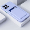 Candy Card Slot Wallet Silicone Soft Back Cover For HonorX8a Honor X8a 4G Case Honar Honer X8a X 8a X8 a 4G Camera Protect Funda.