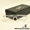 New Men Fashion Eyeglasses Best Reading glasses Classic New Design Transparent glass Best Premium Quality Man Endgame Cutout White -Eyeglass Glass Latest Trends Eye Glass Frame Unisex. 