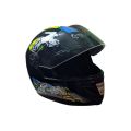 FULL FACE STM BIKE HELMET FOR SAFETY RIDE- BLACK & BLUE GRAPHICS. 