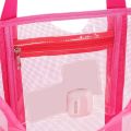 Pink Fashion Large Capacity Mesh Women'S Beach Bag Shoulder Bag Handbag.