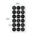 8 Sheet 144pcs Spice Sticker Reusable Container Jam Labels Kitchen Stickers Organizer Wall Sticker Home Decor Chalkboard Label. 