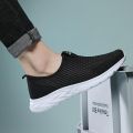 light weight without laces men's sneakers mens running shoes sport man sneakers men's white sports shoes women trekking 0118.
