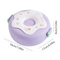 Lunch Box For Kid School Child Snack Box Donut Cartoon Leakproof Bento Box Lunch Bags With Fork Spoon 3 Compartment Microwavable. 