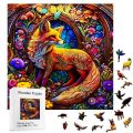 Fox Wooden Puzzle, Irregular Animal-shaped Wooden Puzzle With High Difficulty And Intellectual Toy, Birthday, Holiday, Gifts. 