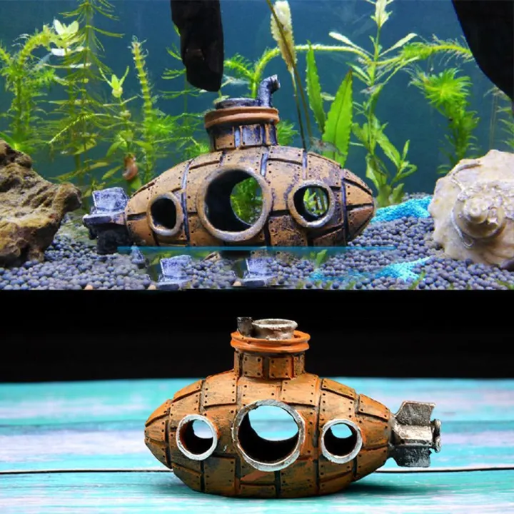 Retro%20Old%20Submarines%20Wreck%20Ornament%20Fish%20Shrimp%20Shelter%20Cave%20Hideout%20Artificial%20Resin%20Ornament%20for%20Aquarium%20Fish%20Tank%20Decoration%20-%20Image%204