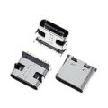 【The road to happiness Store】10pcs/lot Type C 16Pin USB SMT Socket USB 3.1 Type-C Female Placement SMD DIP For design DIY high charging.