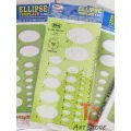 Ellipse Ruler E-606 Technical Ruler, Ellipse Template Ruler. 