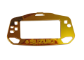 Motorcycle Dashboard Cover with Screen Protector for Gixxer fi abs or Bike Meter Cover-Gold - bike stickers. 