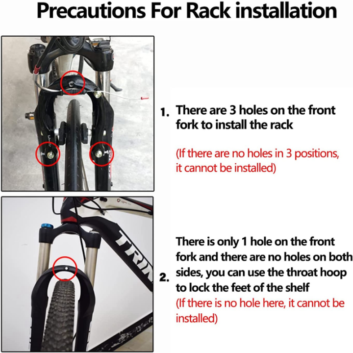 ZOROOM%20Bicycle%20Front%20Rack,%20Aluminum%20Alloy%20Luggage%20Touring%20Carrier%20Racks%2015KG%20Capacity%20Mountain%20Road%20Bike%20Pannier%20Rack%20-%20Image%204
