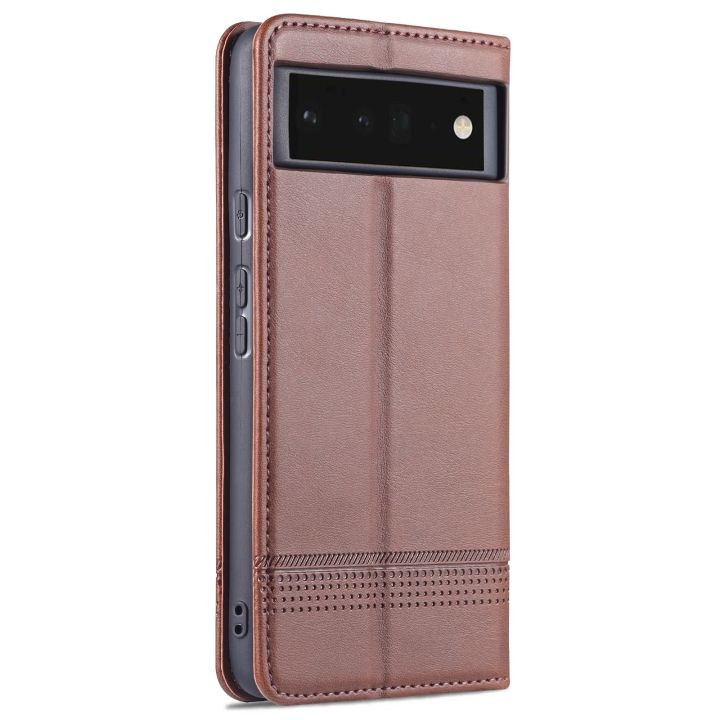For%20Google%20Pixel%206%20Pro%20AZNS%20Magnetic%20Calf%20Texture%20Horizontal%20Flip%20Phone%20Leather%20Case%20-%20Image%203