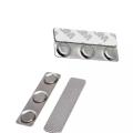 Strong Steel Plate Magnetic Name Tag Holder With Clothing. 