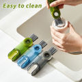 Bottle Cleaning Brush Dirt Removal Vacuum Cup Brush for Feeder (Multicolor). 