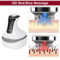 4D Electric Scalp Head Massager Health Care Red Blue Light Therapy For Hair Growth Products Antistress Kneading Head Scratcher.