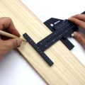 Multifunction Inch MM Woodworking Scriber Gauge Aluminum Steel Measuring Marking Framing Ruler Tool for Carpentry Tools Kit Set.
