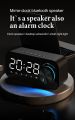 ZXL-B126 Subwoofer Mini Bluetooth Speaker/Mirror Dual Alarm Clock Digital Display LED Wireless Subwoofer Music Player. 