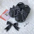 Luxury Rhinestones Bow Shoes Charms Designer Cute Fashion Clogs Shoe Accessories All-match Shoe Bow Decoration Red Black White. 