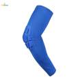 2xElbow Support Compression Honeycomb Pad Brace Joint Arm Sleeve Sport Blue L. 