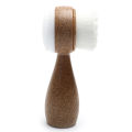 Coconut Shred Handle Face Cleansing Brush Double-Sided Facial Cleanser Blackhead Removal Pore Cleaner Exfoliator Scrub Brush. 