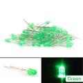 50Pcs- 3mm COLORFUL GREEN LED 3mm Round LED Light Emitting Diode Basic Green Light Bulbs For Electronics Project Indicator Front Panels LED Light DIY - Rgb Light. 