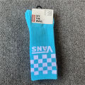 2023 New Socks Fashion Brand Vans Medium Length Couple Classic Checker Sports Towel Skateboard Vans Socks Two Pairs of Socks.