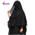 Hijab 2023 5Part Fashion Women Chiffon Headscarf Ready To Wear Instant Hijab Scarf Muslim Shawl Islamic Hijabs Arab Wrap Head Scarves.