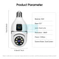 Doomhot Camera Dual Upgrade Light Bulb Camera Camera Screen Dual Lens Intelligent Tracking PTZ Detection Alarm Infrared Night Vision Multiple Platforms Connected Cellphone WiFi. 