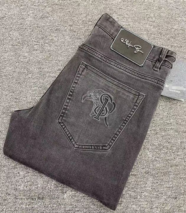 BILLIONAIRE%20OECHSLI%20Jeans%20Cotton%20thick%20men%202022%20new%20flexibility%20Slim%20fit%20Fashion%20elasticity%20embroidery%20quality%20size%2030-40%20-%20Image%204